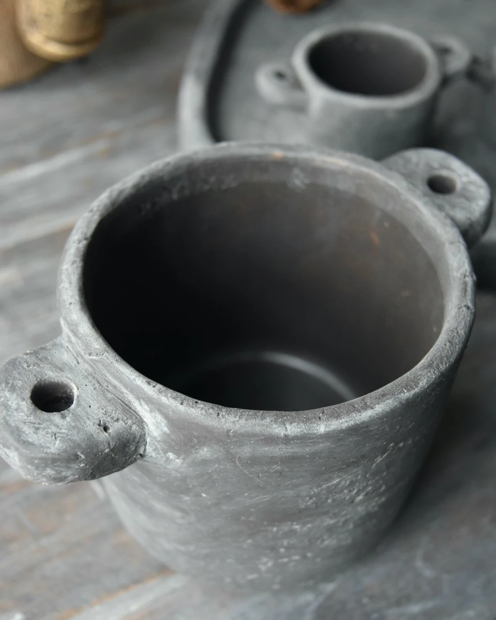 Planter Pot Met Oren Vintage Grijs Groot, Brynxz 7 Planter Pot Met Oren Vintage Grijs Groot, Brynxz - Afbeelding 5