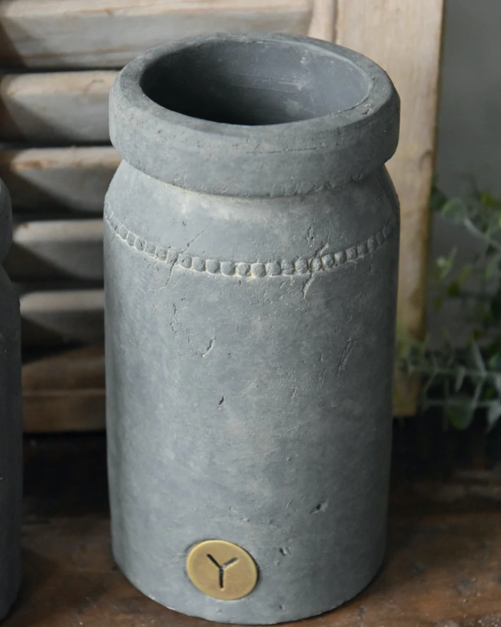 Pot Aardewerk Majestic Grijs Met Sierrandje En Kraag L, Brynxz 8 Pot Aardewerk Majestic Grijs Met Sierrandje En Kraag L, Brynxz - Afbeelding 6