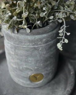 Pot Met Twee Dop Oortjes Vintage Grijs Klein, Brynxz -Bekend Decoratie Winkel pot met twee dop oortjes vintage grijs klein brynxz 3