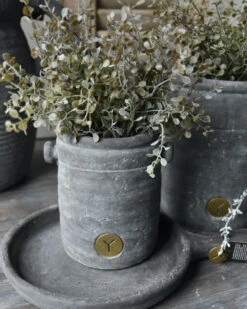 Pot Met Twee Dop Oortjes Vintage Grijs Klein, Brynxz -Bekend Decoratie Winkel pot met twee dop oortjes vintage grijs klein brynxz 5