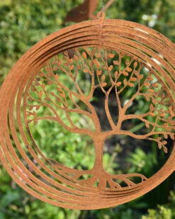 Ronde Ecoroest Windvanger Met Boom 11 Ronde Ecoroest Windvanger Met Boom -Bekend Decoratie Winkel ronde ecoroest windvanger met boom 2