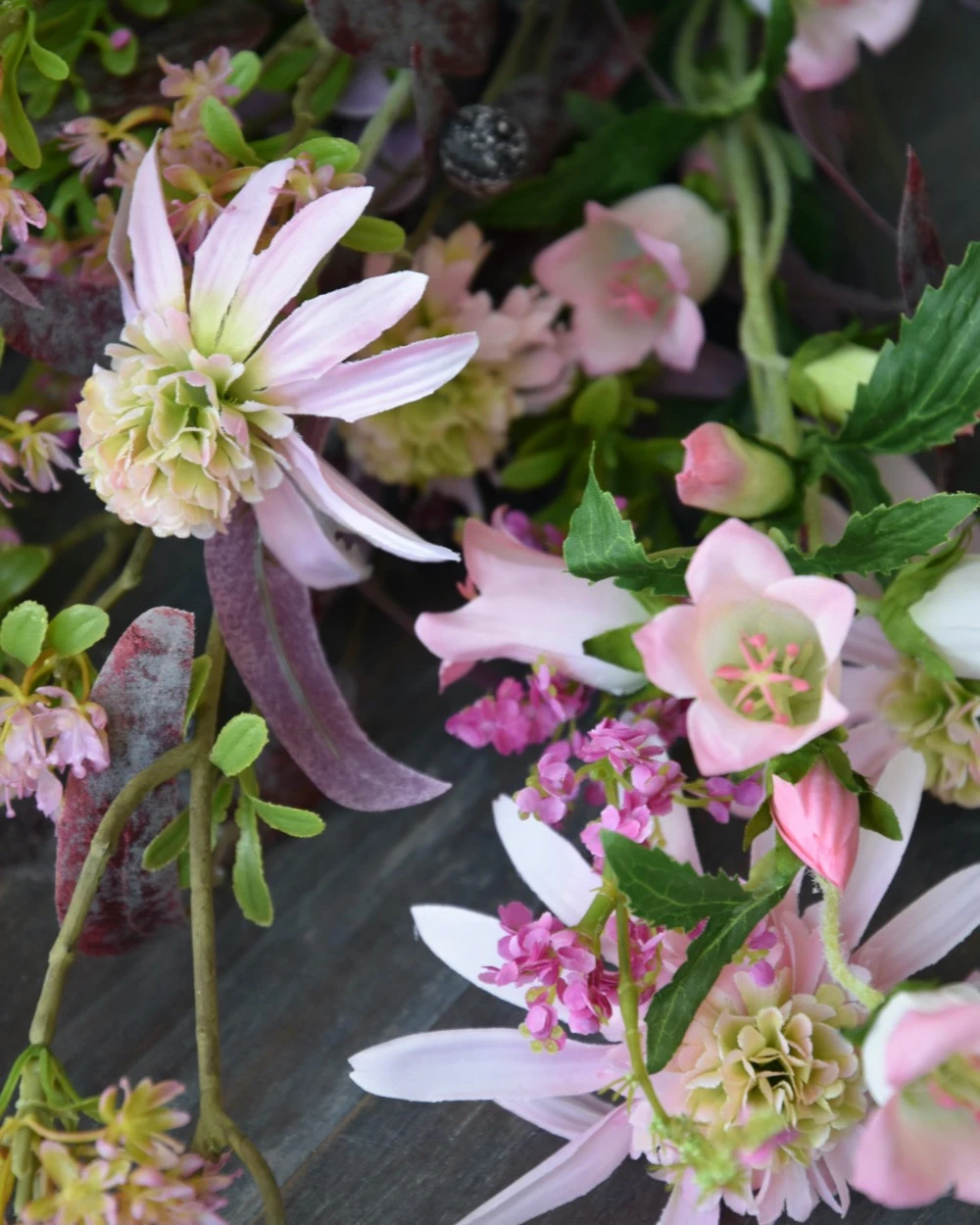 Roze Zijde Pluk Boeket Gemengd, Brynxz Met Bloesem, Klokjes Bloemen, Zonnehoed, Spirea En Eucalyptus 8 Roze Zijde Pluk Boeket Gemengd, Brynxz Met Bloesem, Klokjes Bloemen, Zonnehoed, Spirea En Eucalyptus - Afbeelding 6