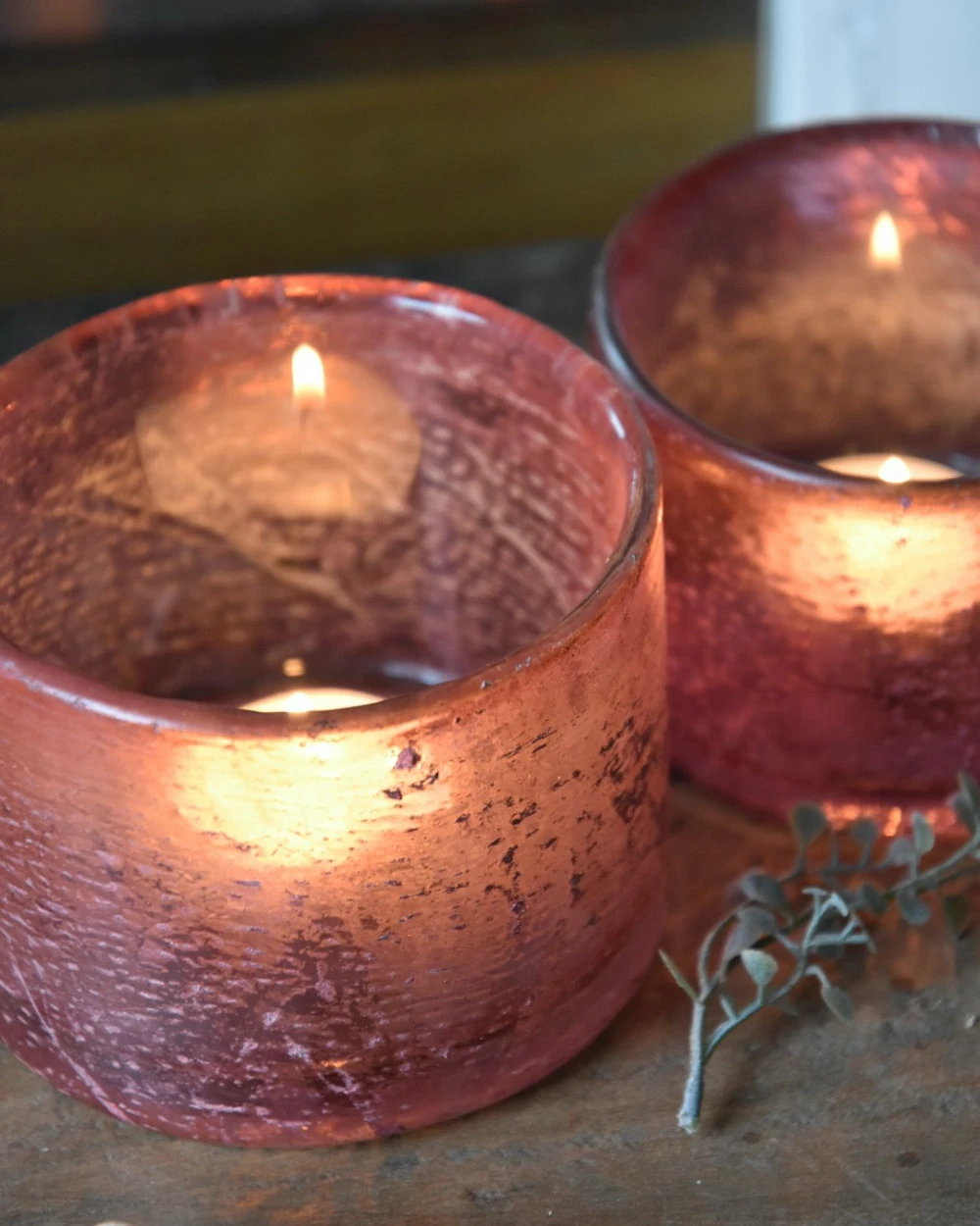 Set Theelichten Frosted Rose, Brynxz 4 Set Theelichten Frosted Rose, Brynxz - Afbeelding 2