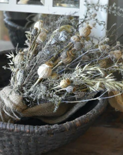 Sobere Droogbloem Toef In Oude Leemmand -Bekend Decoratie Winkel sobere droogbloem toef in oude leemmand 3