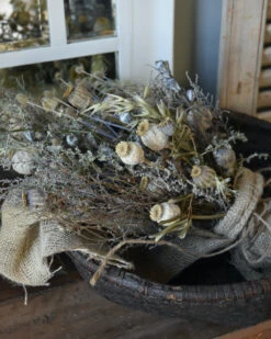 Sobere Droogbloem Toef In Oude Leemmand -Bekend Decoratie Winkel sobere droogbloem toef in oude leemmand 4