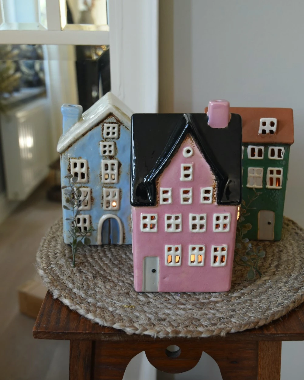 Theelicht Pakhuis Nyhavn Roze Met Zwart Dak, IB Laursen 4 Theelicht Pakhuis Nyhavn Roze Met Zwart Dak, IB Laursen - Afbeelding 2