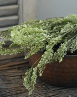 Toef Groen Met Fijne Witte Bloemetjes