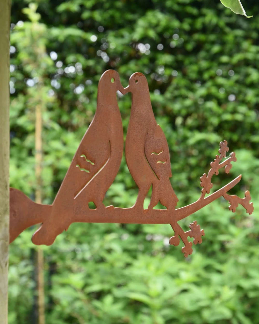 Tortelduiven Op Tak Metalen Tuin Decoratie 7 Tortelduiven Op Tak Metalen Tuin Decoratie - Afbeelding 5