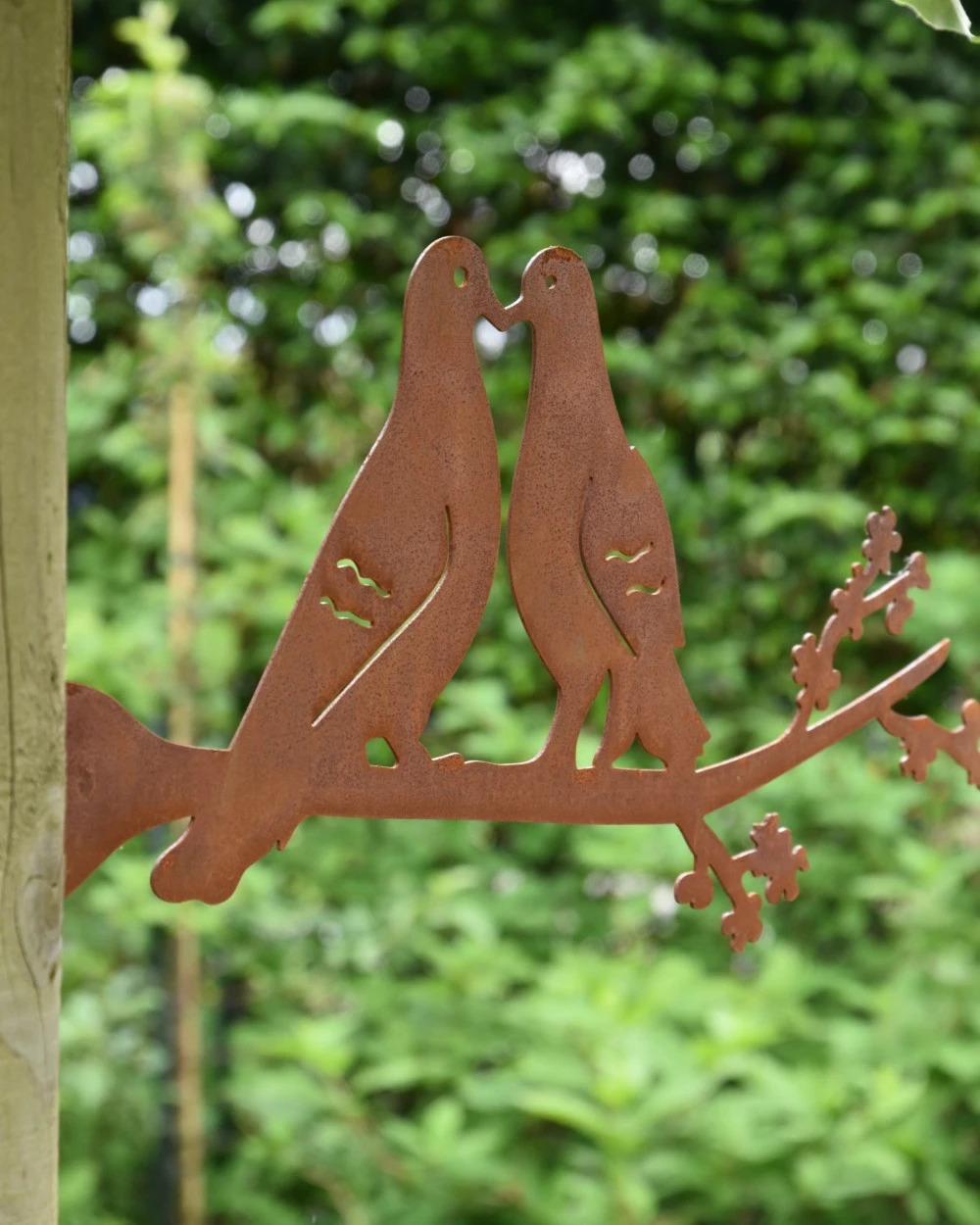 Tortelduiven Op Tak Metalen Tuin Decoratie 3 Tortelduiven Op Tak Metalen Tuin Decoratie