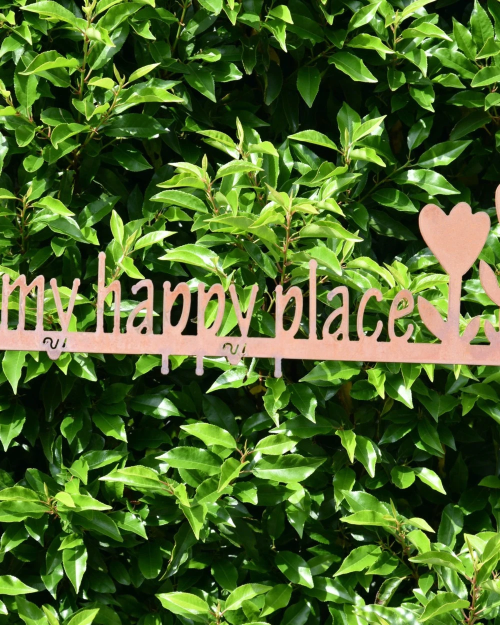 Tuindecoratie Wandtekst 'This Is My Happy Place' Met Bloemen 6 Tuindecoratie Wandtekst 'This Is My Happy Place' Met Bloemen - Afbeelding 4