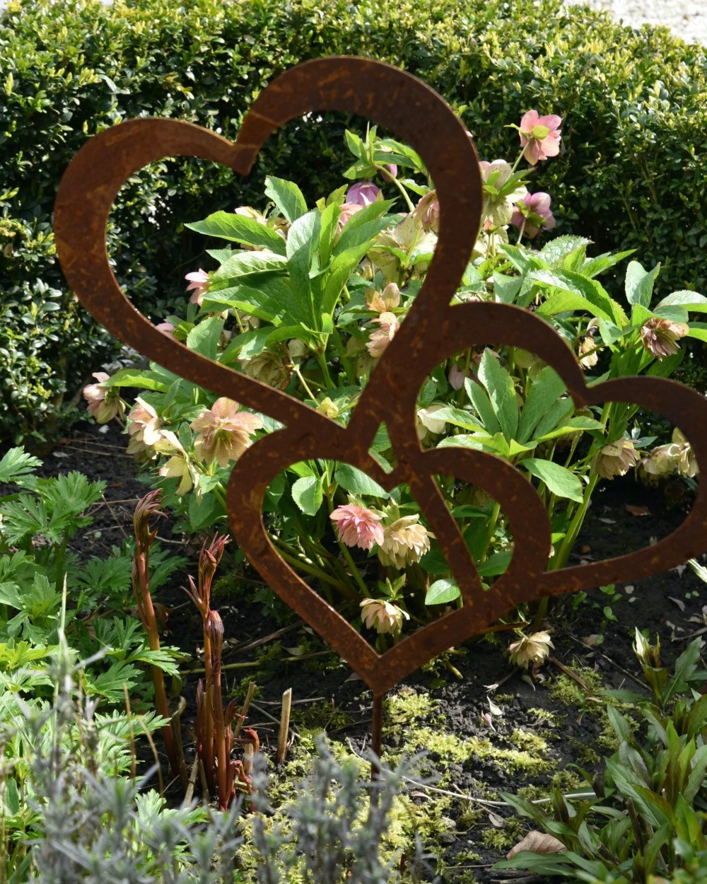 Tuinprikker Met 3 Harten Van Ecoroest 5 Tuinprikker Met 3 Harten Van Ecoroest - Afbeelding 4