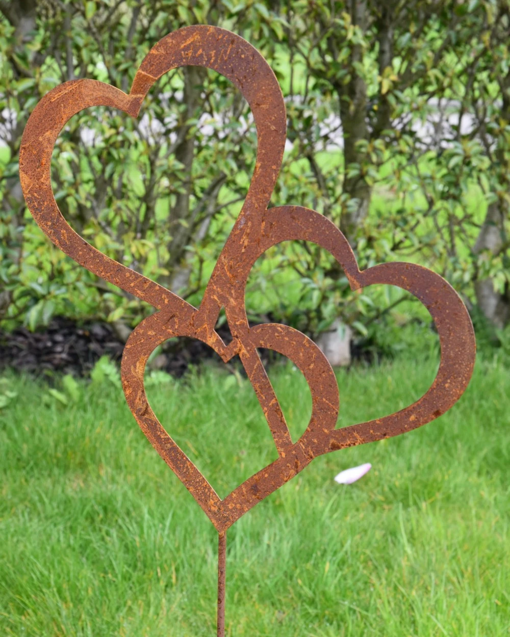 Tuinprikker Met 3 Harten Van Ecoroest 2 Tuinprikker Met 3 Harten Van Ecoroest