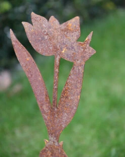 Tulp Op Prikker, Metaal Roest 9 Tulp Op Prikker, Metaal Roest -Bekend Decoratie Winkel tulp op prikker metaal roest 2