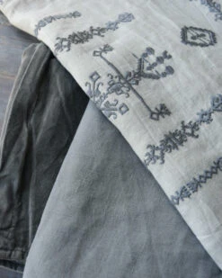 Velours 'thunder Grey' Vierkante Kussenhoes, IB Laursen -Bekend Decoratie Winkel velours thunder grey vierkante kussenhoes ib laursen 1 7