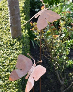 Vlinder Op Tuinprikker Ecoroest -Bekend Decoratie Winkel vlinder op tuinprikker ecoroest 4