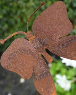 Vlinder Op Tuinprikker Ecoroest -Bekend Decoratie Winkel vlinder op tuinprikker ecoroest 7