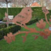 Vogel Op Bloesemtak, Roest Metaal 1 Vogel Op Bloesemtak, Roest Metaal -Bekend Decoratie Winkel vogel op bloesemtak roest metaal