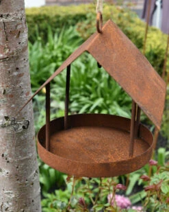 Vogel Voeder Huisje Van Ecoroest Met Ophang Oog 11 Vogel Voeder Huisje Van Ecoroest Met Ophang Oog -Bekend Decoratie Winkel vogel voeder huisje van ecoroest met ophang oog 2