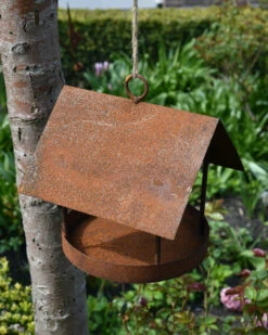 Bekend Decoratie Winkel 35 Vogel Voeder Huisje Van Ecoroest Met Ophang Oog