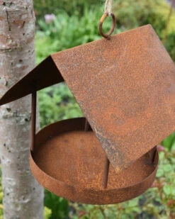 Vogel Voeder Huisje Van Ecoroest Met Ophang Oog 12 Vogel Voeder Huisje Van Ecoroest Met Ophang Oog -Bekend Decoratie Winkel vogel voeder huisje van ecoroest met ophang oog 3
