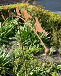 Vogelwip Tuin Prikker Van Ecoroest Met 5 Vogeltjes -Bekend Decoratie Winkel vogelwip tuin prikker van ecoroest met 5 vogeltjes 4