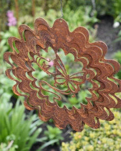 Wind Vanger Vlinder In Bloem Ecoroest -Bekend Decoratie Winkel wind vanger vlinder in bloem ecoroest 1