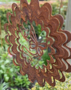 Wind Vanger Vlinder In Bloem Ecoroest -Bekend Decoratie Winkel wind vanger vlinder in bloem ecoroest 4