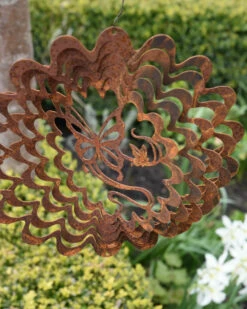 Wind Vanger Vlinder In Bloem Ecoroest -Bekend Decoratie Winkel wind vanger vlinder in bloem ecoroest 5