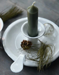 Wit Emaille Kandelaar Met Oor, IB Laursen 11 Wit Emaille Kandelaar Met Oor, IB Laursen -Bekend Decoratie Winkel wit emaille kandelaar met oor ib laursen 2