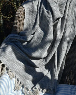 Woonkleed Sprei In Gebroken Wit Met Zacht Blauw/grijs, IB Laursen 9 Woonkleed Sprei In Gebroken Wit Met Zacht Blauw/grijs, IB Laursen -Bekend Decoratie Winkel woonkleed sprei in gebroken wit met zacht blauwgrijs ib laursen 1