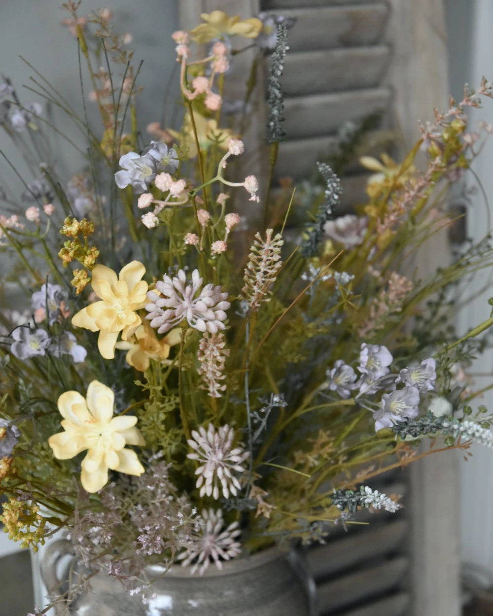 Zacht Vrolijk Pastel Gemengd Veldboeket Zijde/kunst, IB Laursen 4 Zacht Vrolijk Pastel Gemengd Veldboeket Zijde/kunst, IB Laursen - Afbeelding 2