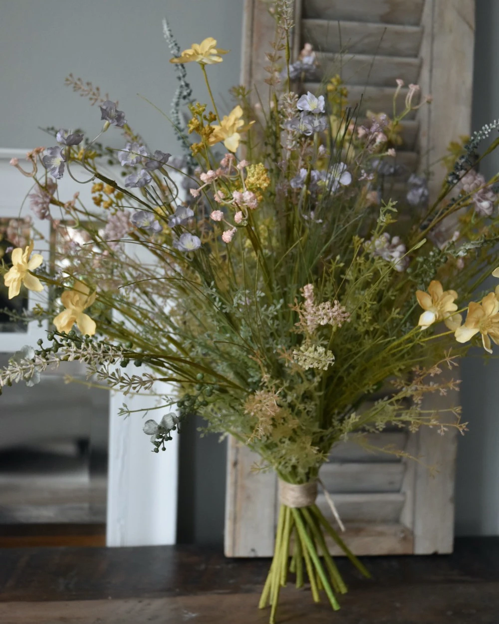 Zacht Vrolijk Pastel Gemengd Veldboeket Zijde/kunst, IB Laursen 6 Zacht Vrolijk Pastel Gemengd Veldboeket Zijde/kunst, IB Laursen - Afbeelding 4