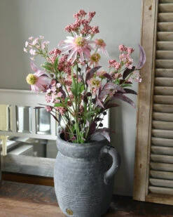 Zijde Boeket In Het Roze Met Bessen, Vergeet Me Nietje En Echinacea -Bekend Decoratie Winkel zijde boeket in het roze met bessen vergeet me nietje en echinacea 2