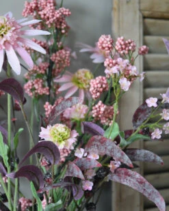 Zijde Boeket In Het Roze Met Bessen, Vergeet Me Nietje En Echinacea -Bekend Decoratie Winkel zijde boeket in het roze met bessen vergeet me nietje en echinacea 5