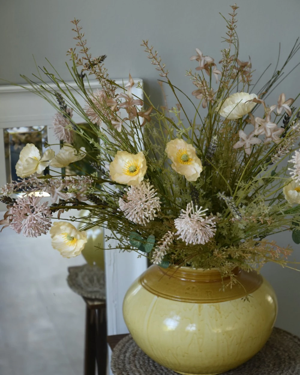 Zijde Boeket In Poeder Tinten Met Lavendel, Anemonen En Allium Met Bloemen Van IB Laursen 9 Zijde Boeket In Poeder Tinten Met Lavendel, Anemonen En Allium Met Bloemen Van IB Laursen - Afbeelding 7