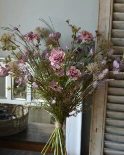 Zijde Pluk Veldboeket In Lila En Grijs Groenen -Bekend Decoratie Winkel zijde pluk veldboeket in lila en grijs groenen 5