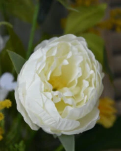 Zijde Vrolijk Pluk Boeket In Wit En Geel -Bekend Decoratie Winkel zijde vrolijk pluk boeket in wit en geel 5