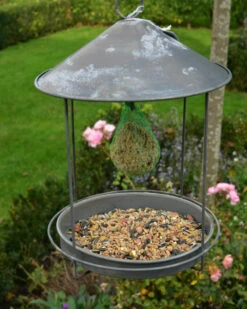 Bekend Decoratie Winkel 27 Zink Vogel Voederhuisje Rond