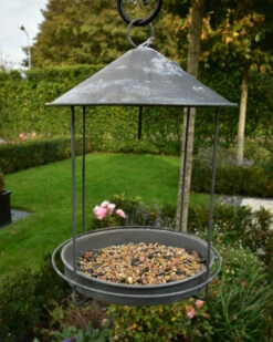 Zink Vogel Voederhuisje Rond -Bekend Decoratie Winkel zink vogel voederhuisje rond ib laursen 5