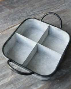 Zinken Vakkenbak Met Zwarte Accenten, IB Laursen -Bekend Decoratie Winkel zinken vakkenbak met zwarte accenten ib laursen 5