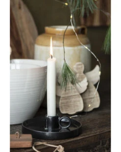 Zwarte Aardewerk Kandelaar Met Oor, IB Laursen 15 Zwarte Aardewerk Kandelaar Met Oor, IB Laursen -Bekend Decoratie Winkel zwarte aardewerk kandelaar met oor ib laursen 5