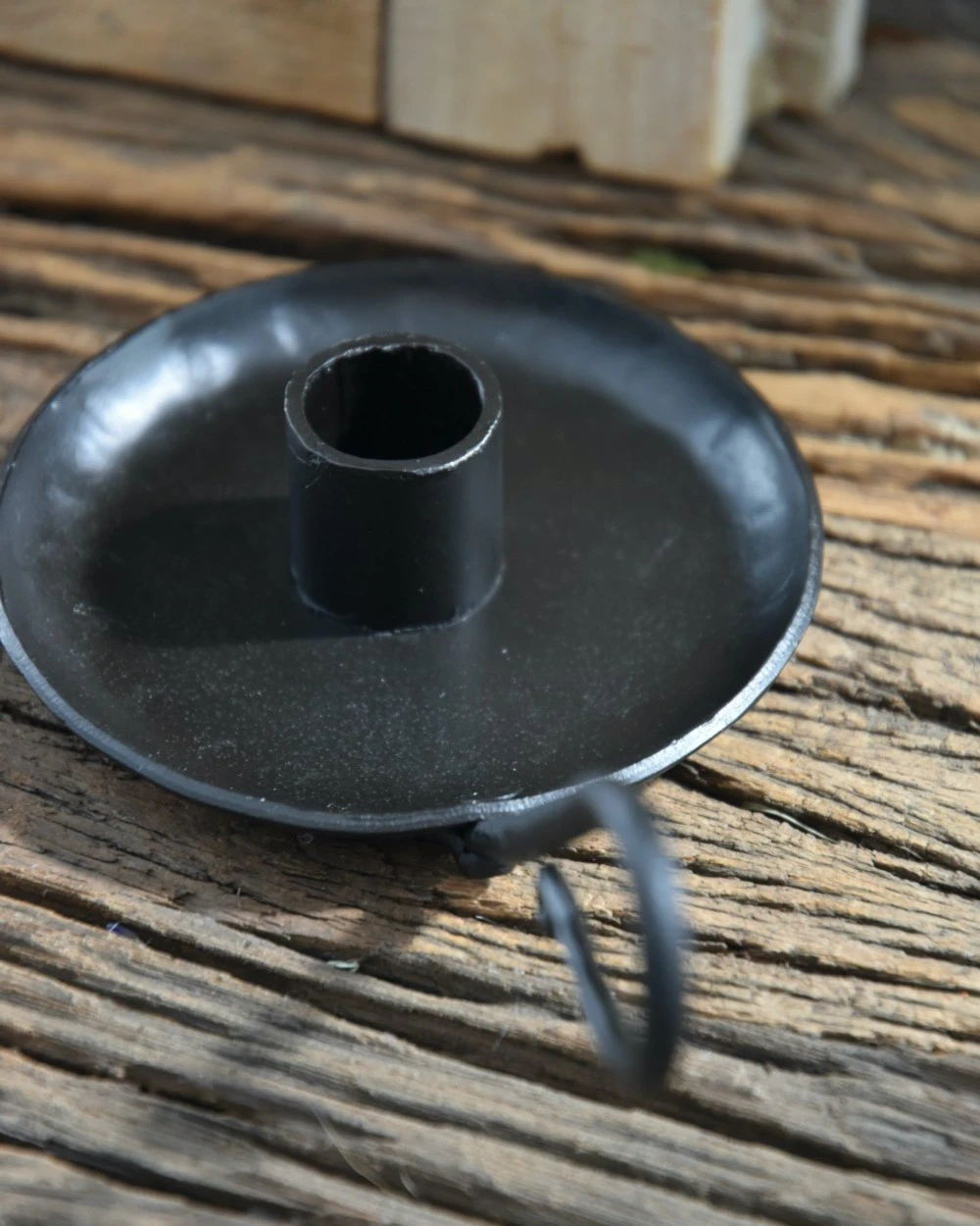 Zwarte Metalen Kandelaar Met Oor, IB Laursen 4 Zwarte Metalen Kandelaar Met Oor, IB Laursen - Afbeelding 2