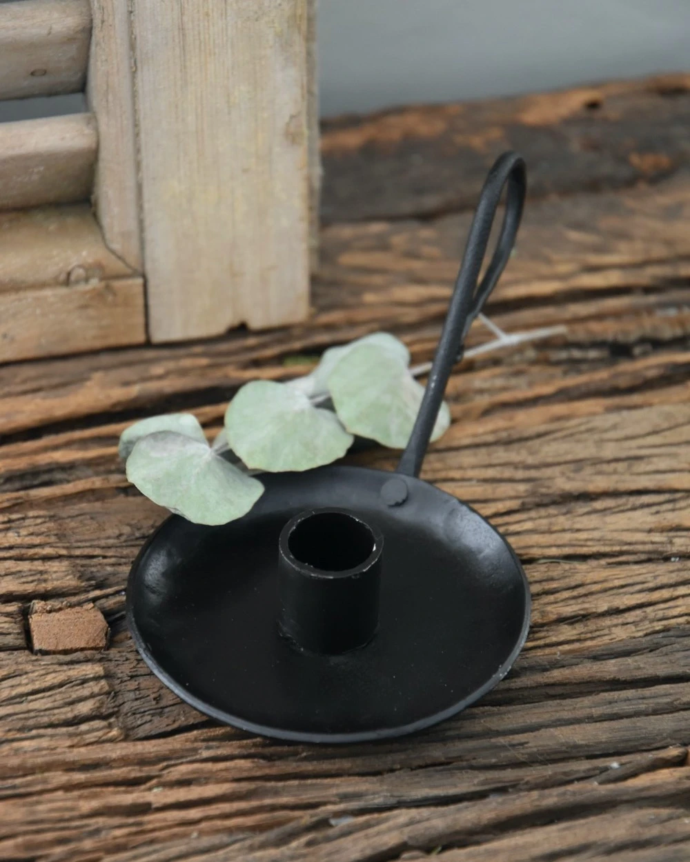 Zwarte Metalen Kandelaar Met Oor, IB Laursen 6 Zwarte Metalen Kandelaar Met Oor, IB Laursen - Afbeelding 4