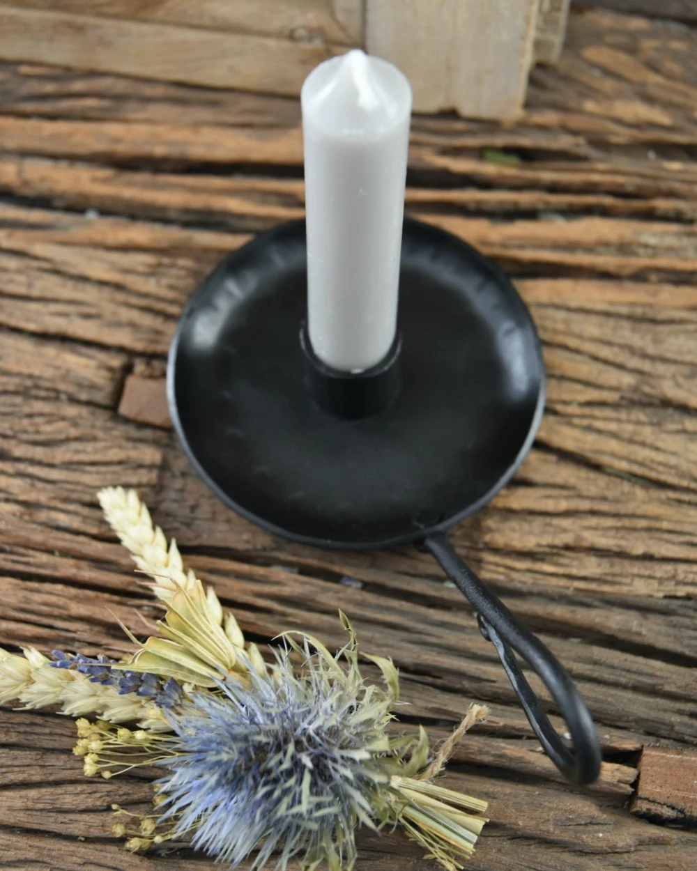 Zwarte Metalen Kandelaar Met Oor, IB Laursen 8 Zwarte Metalen Kandelaar Met Oor, IB Laursen - Afbeelding 6